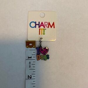 NEW Charm IT! High IntenCITY Kid Teen Tween I Love Dogs Charm for Charm Bracelet